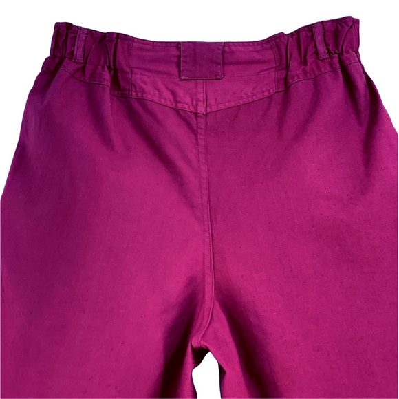Vintage Gitano Pleated Front Shorts, Magenta - Picture 8 of 13